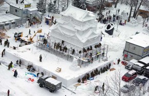 making a Japanese castle