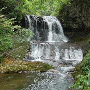 Heiwa-no-taki Falls, the foot of Mt.Teine in Sapporo