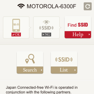 Result of JAPAN Cennected -free Wi-Fi By NTT EAST JAPAN