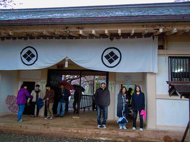 The entrance of Matsumae-jo