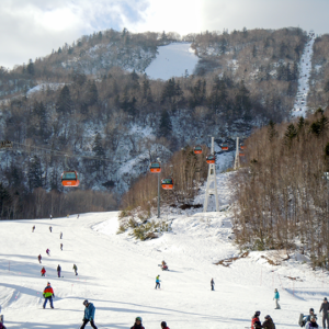 Sapporo Kokusai Ski Area is thronged with skiers and snowboarders