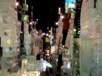 Susukino Ice Sculptures Melted and Destroyed