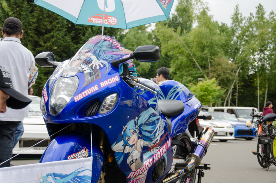 Itasha displays in Kitamae 2015
