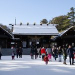 Hokkaido Jingu in winter