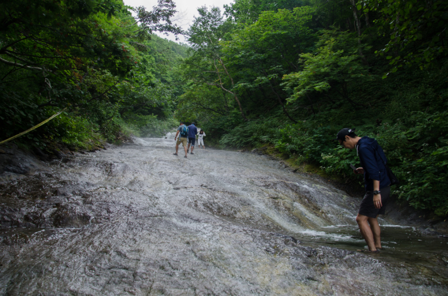 Climbing the Kamuiwakka Hot Falls, Kamuiwakka-Yu-no-taki