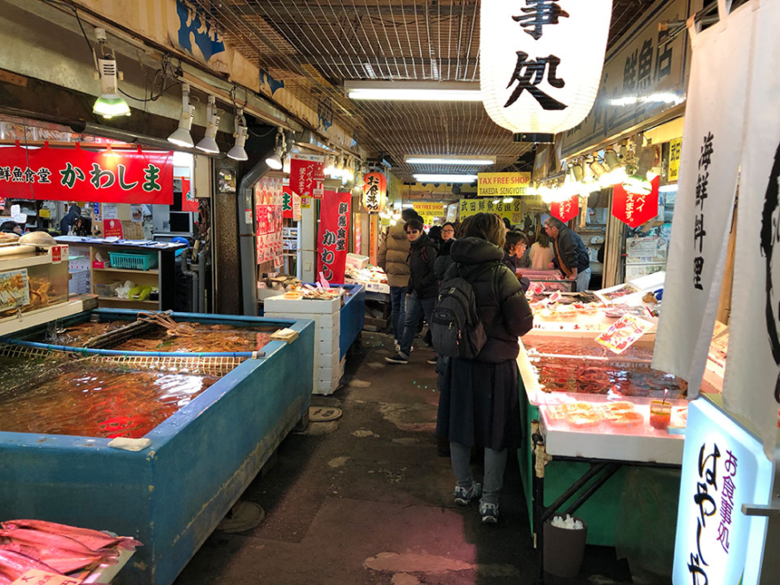 Sankaku Ichiba (Market) near Otaru Station