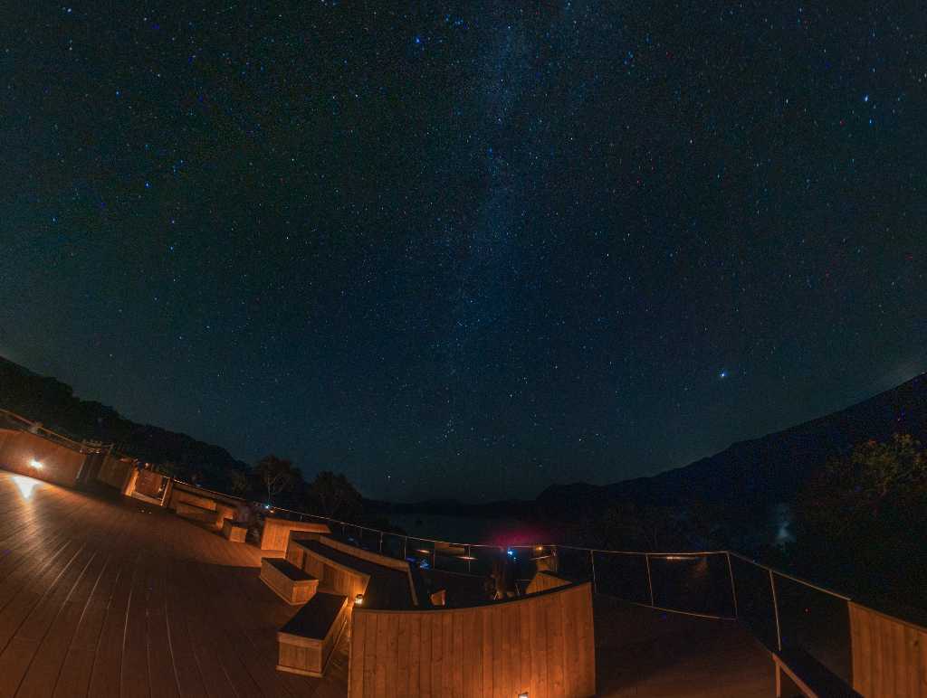 Starry night in Lake Mashuko