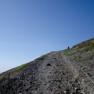 Middle slope of Mount Tarumae near the summit