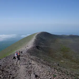 View towards the west from the summit of Mount Tarumae