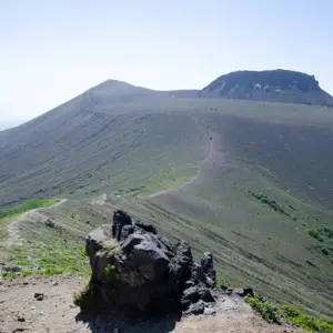 View of the lava dome from near the summit
